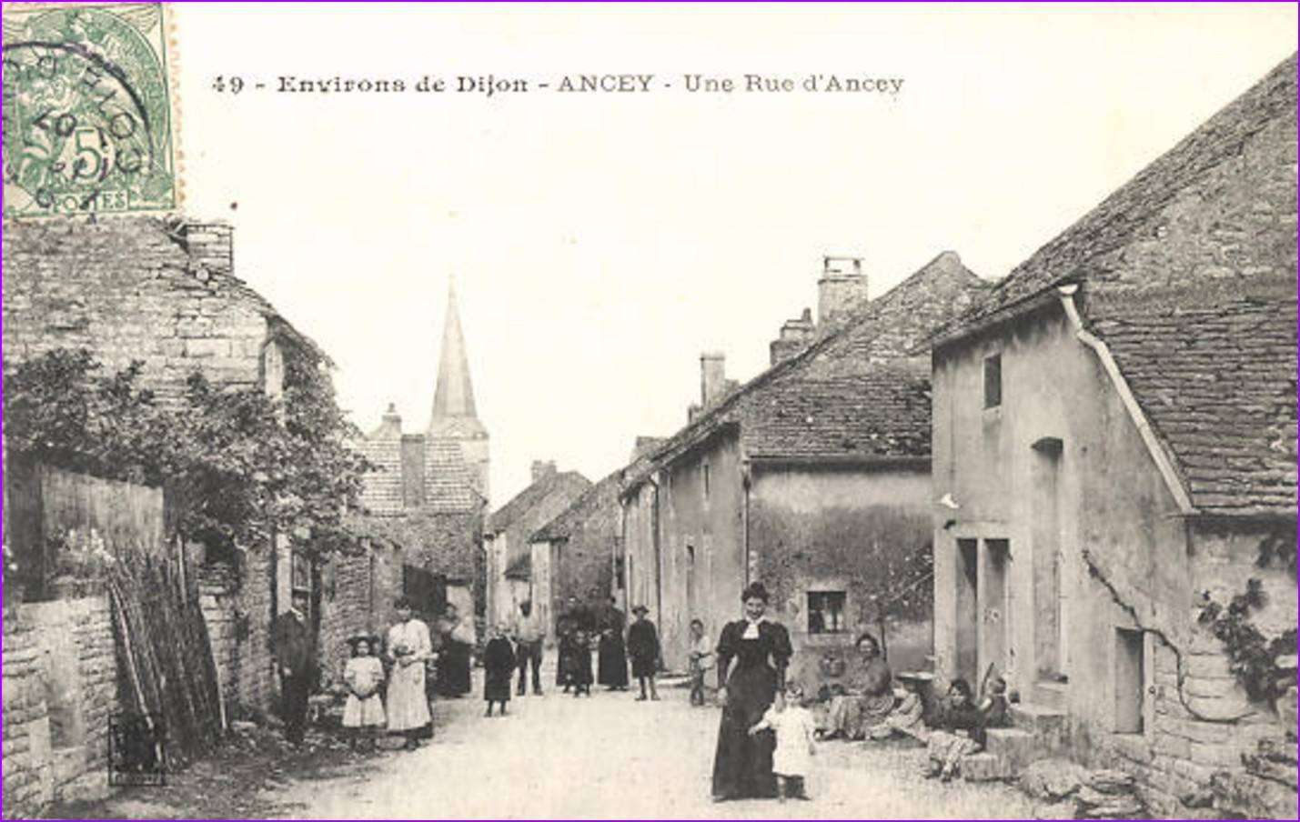Une rue d'Ancey